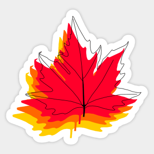 Maple Leaf Sticker